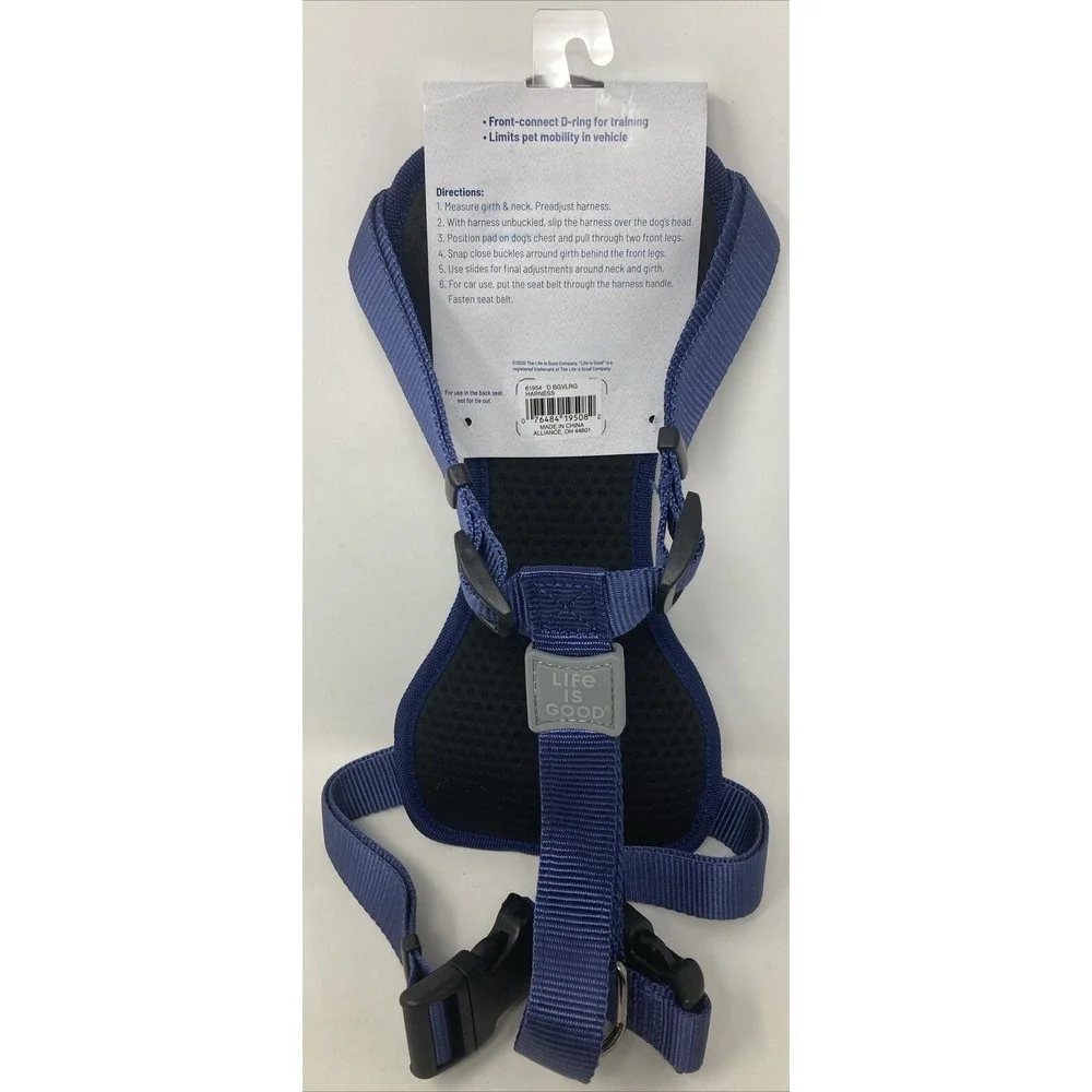 Life‎ is Good Beach Tropical Palm Trees Dog Harness LARGE  40- 100 lbs NEW 🌴